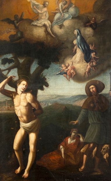 null Ecole PROVENCALE vers 1650

Saint Sébastien et Saint Roch devant l’Ascension...