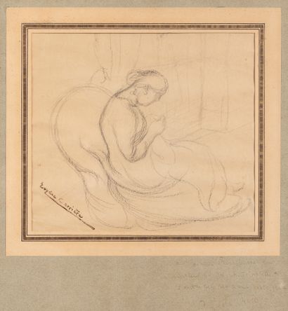null Eugène CARRIERE (1849-1906)

Femme cousant

Fusain portant le cachet de la signature...