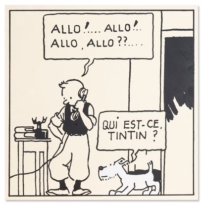 HERGE / EMAILLERIE BELGE 
Tintin en Amérique...