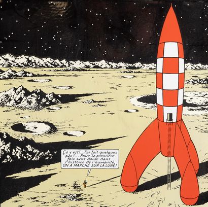 null HERGE / BELGIAN ENAMEL



Tintin : We walked on the moon



Enamelled plate...
