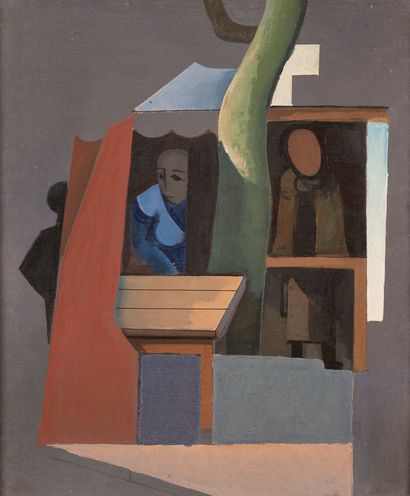 null Alfred RETH

Personnages dans une

maison et arbre, 1931

Huile sur panneau

parqueté...