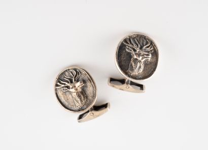 AGRY PARIS
Pair of cufflinks in silver 925...