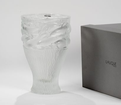 null LALIQUE FRANCE
Vase Oceania en cristal dépoli
H. 35,5 cm
Boîte