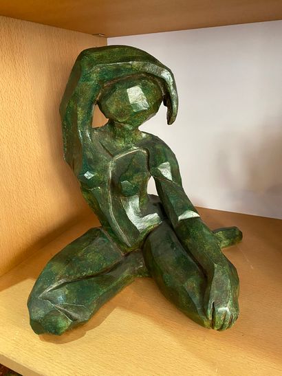 null Claudine CAJÉMANI
Eblouie de soleil
Sculpture grès patiné signée et datée 1997
H....