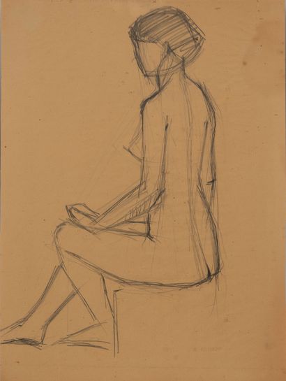 null Nicolas POLIAKOFF (1899-1976)
Study of a Nude Woman
Pencil drawing
Stamped lower...