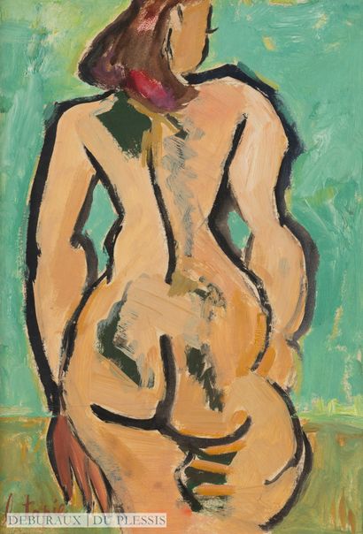 null Louis LATAPIE (1891-1972)
Nude back
Oil on canvas signed lower left.
46 x 33...