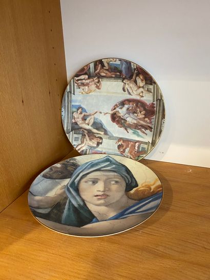 null Vatican Museum Edition. 
Two porcelain plates with Sistine Chapel motifs
Diameter:...