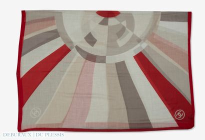 null CHANEL
Cashmere voile shawl with logo decoration
(a few small snags)