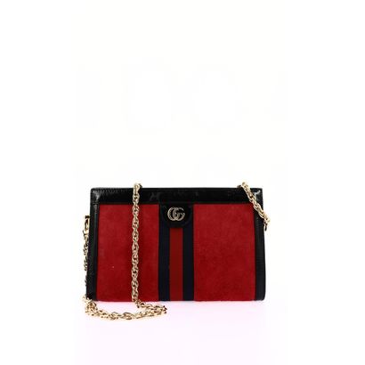 null GUCCI 
Ophidia bag in leather and fabric.
(slight wear and stains)