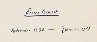 BENOIT Pierre (Albi 1886-1962) Ecrivain et romancier français. Le Déjeuner de Sousceyrac....