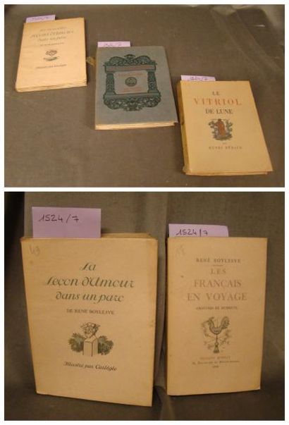 null LOT de 4 Volumes: René BOYLESVE - LES FRANCAIS EN VOYAGE. Paris, Mornay, 1929....
