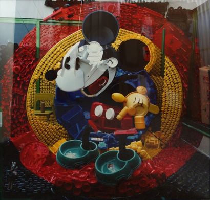 PARS (XXe) Mickey. Photographie Inscription au dos au pochoir: Inventaire 54 PRAS...