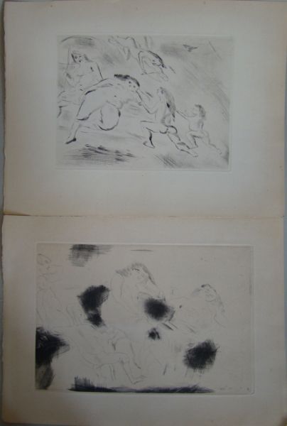Jules PASCIN (1885-1930) attribué à Sans titres Deux gravures en feuille, non signées...