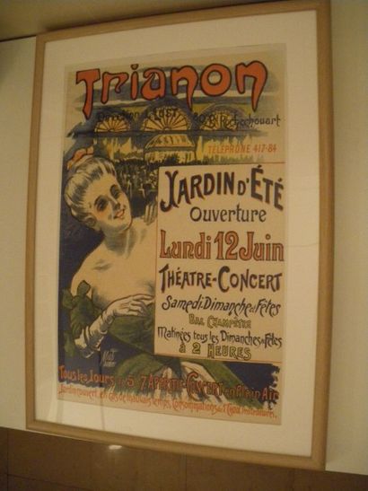 null Affiche Trianon Jardin d'été, Théatre concert Misti

encadrée: 73 x 53 cm