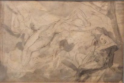 Diogène Ulysse N. MAILLART(1840-1926) Etude de nus.

Encre et lavis.

16,5 x 25,5...