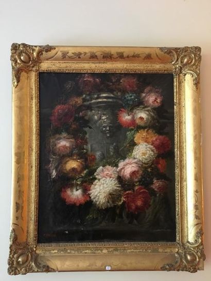 null Georges CHONE (1819 - ?)

Nature morte à la fontaine et au bouquet de fleurs

Huile...