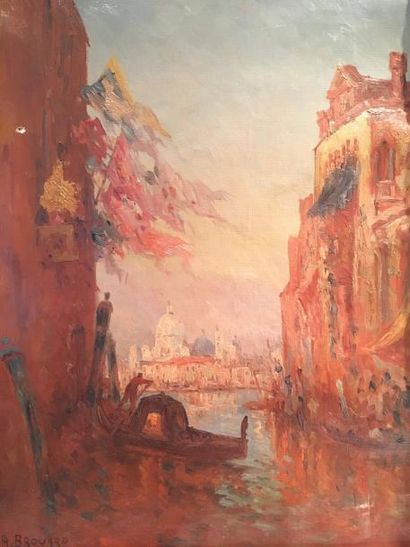 null A. BROUARD (XIX/XXe)

Venise, vue de la pointe de la Douane

Huile sur toile...