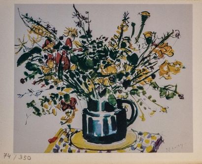 null François DESNOYER (1894-1972)

Nature morte au bouquet de fleurs

Lithographie...