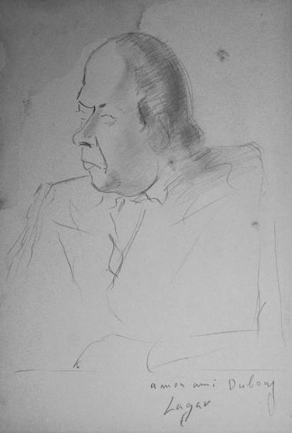 null Celso LAGAR (1891-1966)

Portrait de Jean-Paul Dubray

Esquisse signée en bas...
