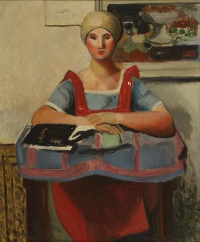 null Roger BISSIERE (1886-1964)

Femme assise au tablier rouge, 1924

Huile sur toile...