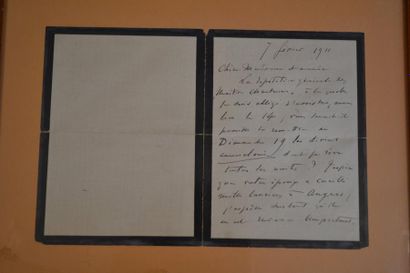 null Gabriel FAURÉ (Pamiers 1845-1924) compositeur français.

Lettre autographe signée...