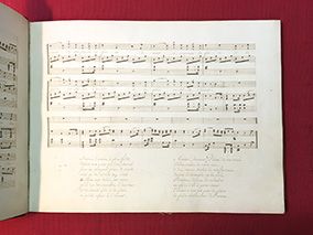 null Manuscrit musical titré "La Trompette appelle". 

Le manuscrit comporte 16 chants...
