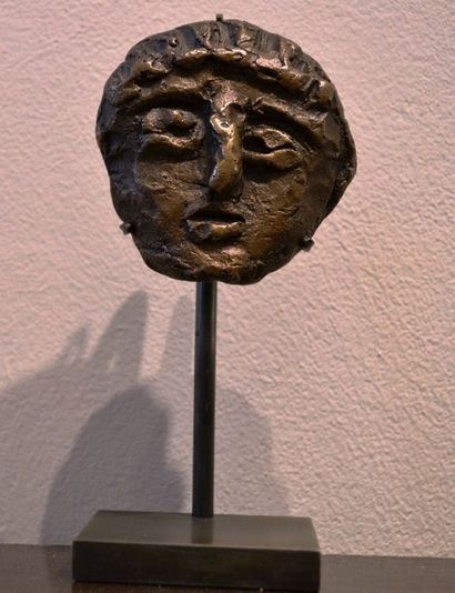 null André DERAIN (1880-1954) 
Visage d'homme.
Bronze. Fonte Susse. 
H. 7 cm.