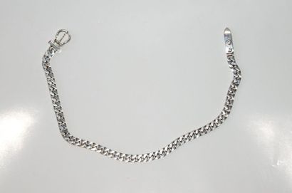 null HERMES
Collier en argent 950°/°°, modèle boucle de ceinture.
Signé.
Poids :...