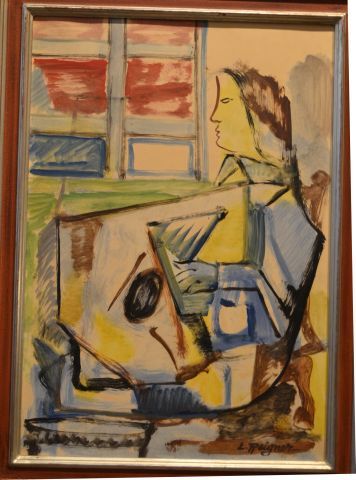 null Léopold REIGNER (1897-1981)
Femme au piano.
Huile sur toile marouflée signée...