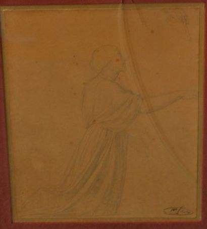 null Hippolyte FLANDRIN (1809-1864)
Femme agenouillée.
Dessin
Cachet en bas à droite
A...
