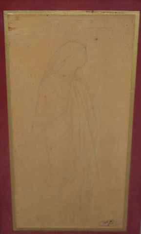 Hippolyte FLANDRIN (1809-1864) Femme drapée....
