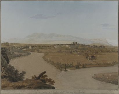 null Jean-Antoine LINCK (1770-1812). 
I - " Vue de Genève depuis Cologny", 
II -...