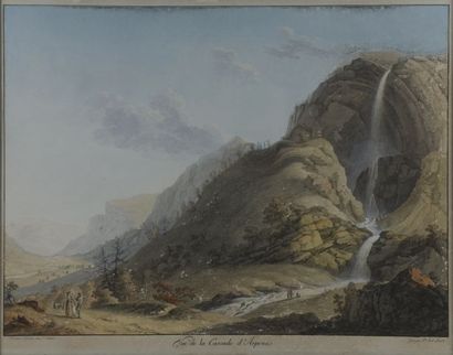 null Jean-Antoine LINCK (1770-1812). 
I - " Vue de Genève depuis Cologny", 
II -...