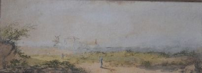 null Louis MOREAU (1883-?)
Paysage au moulin
Aquarelle gouachée sur papier
à vue...