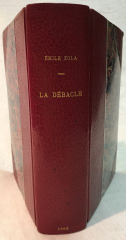 null Emile ZOLA. 
La Débacle.
Paris, Charpentier, 1892, in-12 relié demi-maroquin...