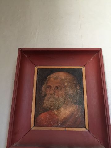 null Figure d'homme barbu.
Huile sur panneau.
20 x 15 cm.