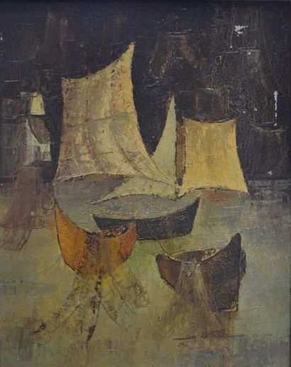 null Jean LE PELCH (1921-1996)
Composition
Huile sur toile.
81 x 65 cm