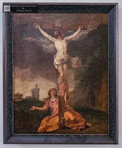  Attribué à Nicolas Loir (Paris, 1624 – id., 1679)
Le Christ en croix avec sainte... Gazette Drouot