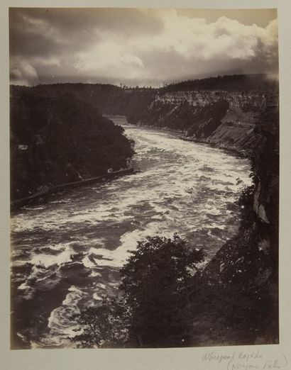 null États-Unis, vues des chutes du Niagara, rapides de Whirpool 24,5 x 19 cm