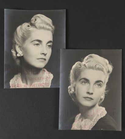 null Deux portraits de Barbara HUTTON avant son mariage
Épreuves argentiques, tamponnées...
