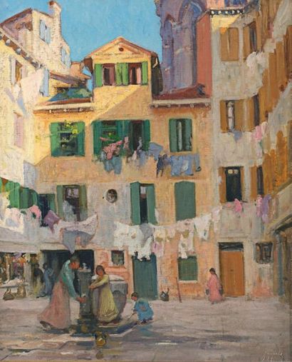 Jacques MAJORELLE (1886-1962) Venise
Huile sur toile signée en bas à droite, située...