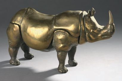 Charles MATTON (1931-2008) (Gabriel PASCALINI dit) Rhinocéros
Sculpture formant coffret...