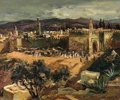 Jean RIGAUD (1912-1999) Fez, Maroc
Huile sur toile signée en bas à droite et datée...