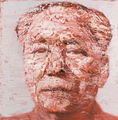 GAO ZENGLI (NÉ EN 1964) Mao, circa 2005
Huile et collage de papier sur toile, chacune...
