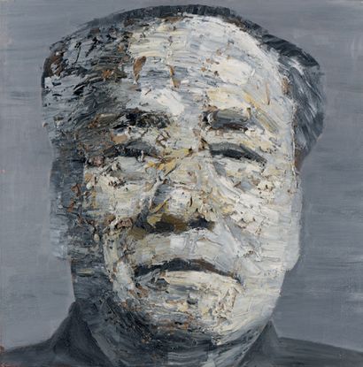 GAO ZENGLI (NÉ EN 1964) Mao, circa 2005
Huile et collage de papier sur toile, chacune...