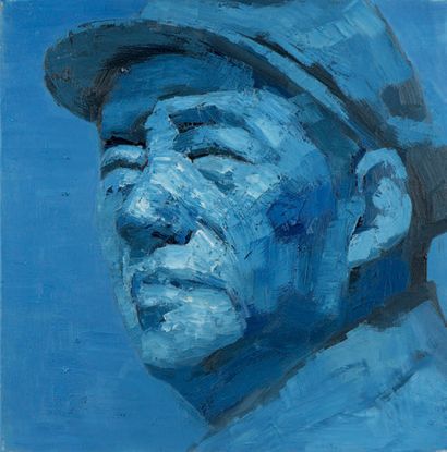 GAO ZENGLI (NÉ EN 1964) Mao, circa 2005
Huile et collage de papier sur toile, chacune...