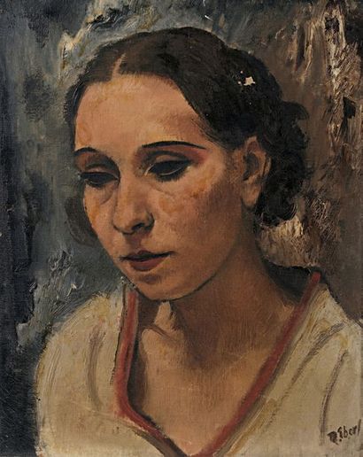 František Zden?k EBERL (1887-1962) Buste de femme
Huile sur toile, signée en bas...