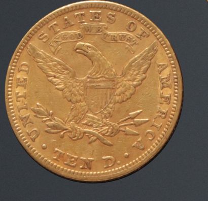 null UNITED STATES

10 Dollars gold coin, Liberty Head. 1881.

16,69 g

Worn.