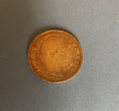 null SECOND EMPIRE

Monnaie de 100 francs en or, Napoléon III tête nue, 1857, A....