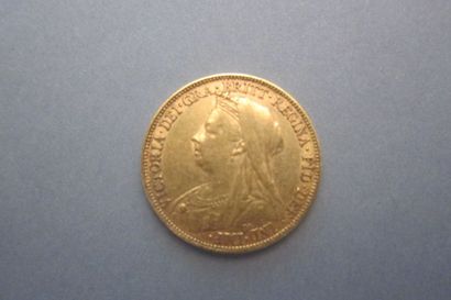null Souverain britannique en or, 1899.
Poids: 8 g